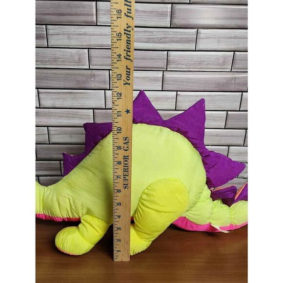 Retro 1992  Nylon Neon Dinosaur #A62 - Picture 4 of 9